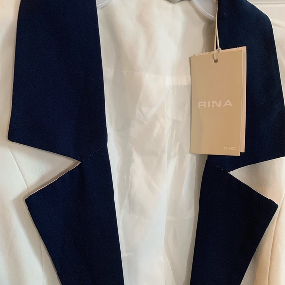 Off-white & Navy blazer - Picture 1 of 3
